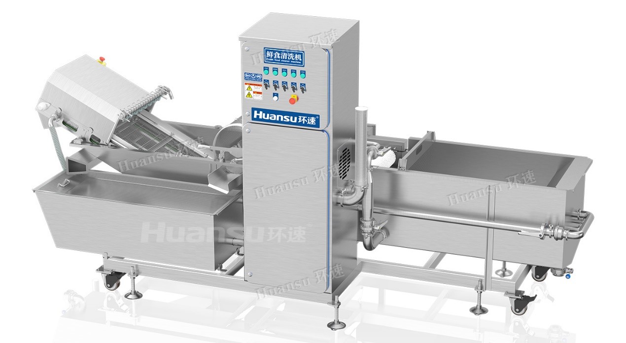 環(huán)速洗菜機，曝氣清洗效率高